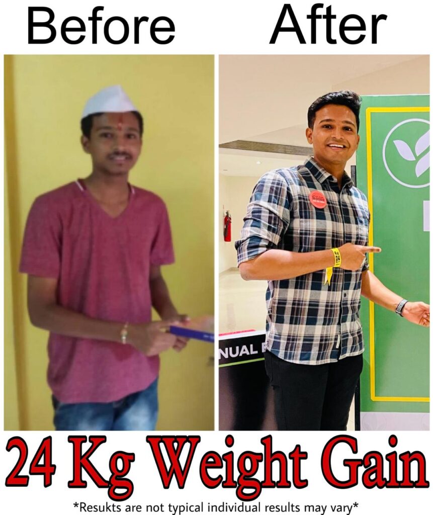 About weight gain result